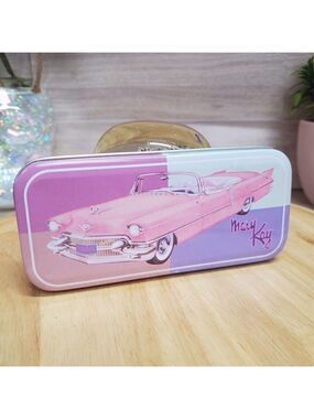 Vintage Fossil Collectable Tin Watch Box Mary Kay Pink Cadillac 1995